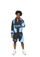 Load image into Gallery viewer, ICON Drip Suit Black &amp; Blue
