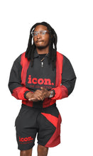 Load image into Gallery viewer, ICON Drip Suit Black &amp; Red