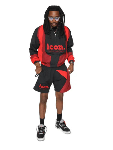 ICON Drip Suit Black & Red