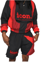 Load image into Gallery viewer, ICON Drip Suit Black &amp; Red