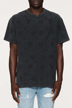 Load image into Gallery viewer, Purple Brand Textured Jersey Ss Tee (BLACK)