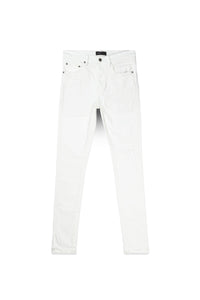 Purple Brand Jacquard Monogram Jeans (WHITE)