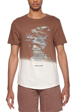 Load image into Gallery viewer, Eleven Paris Knit Acid Round Hem Short Sleeve Crewneck T-Shirt (DEEP TAUPE ACID)