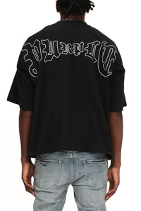 Purple Brand Jersey Oversized Ss Top (Black)