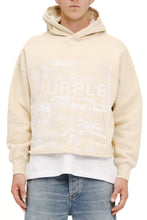 Load image into Gallery viewer, Purple Brand Heavyweight Fleece Hoodie (ECRU)