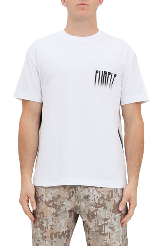 Purple Brand Textured Jersey Ss Tee (White)