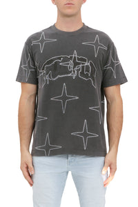 Purple Brand Textured Jersey Ss Tee (BLACK)