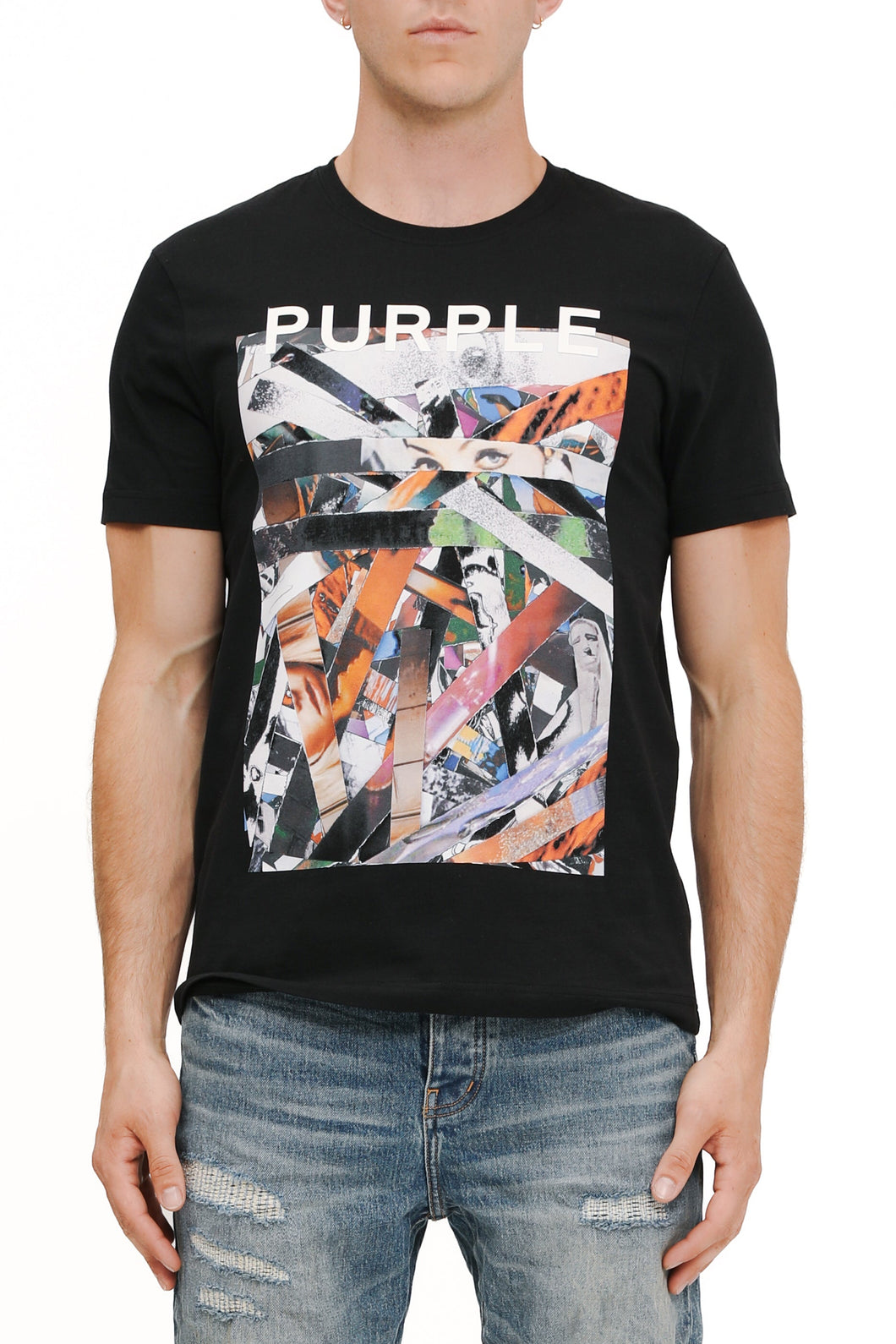 Purple Brand Clean Jersey Ss Tee (Black)