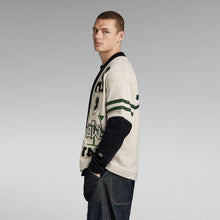 Load image into Gallery viewer, G-STAR holiday cardigan sw (WHITEBAIT)