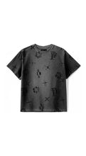 Load image into Gallery viewer, Purple Brand Textured Jersey Ss Tee (BLACK)