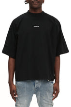 Load image into Gallery viewer, Purple Brand Jersey Oversized Ss Top (Black)