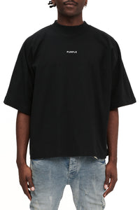 Purple Brand Jersey Oversized Ss Top (Black)