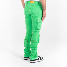 Load image into Gallery viewer, PHEELINGS NEVER LOOK BACK CARGO STACK DENIM (PARAKEET GREEN)